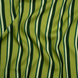 Mood Exclusive Green Seeing Stripes Viscose Crepe