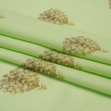 Mood Exclusive Mint Topiary Lane Viscose Crepe