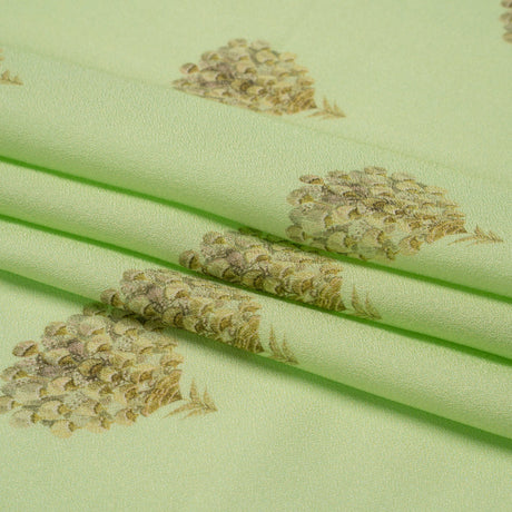 Mood Exclusive Mint Topiary Lane Viscose Crepe