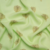 Mood Exclusive Mint Topiary Lane Viscose Crepe
