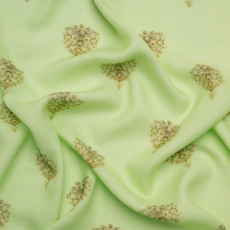 Mood Exclusive Mint Topiary Lane Viscose Crepe