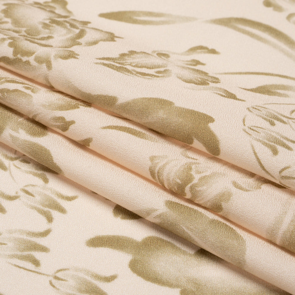Mood Exclusive Beige Lyme Park Viscose Crepe