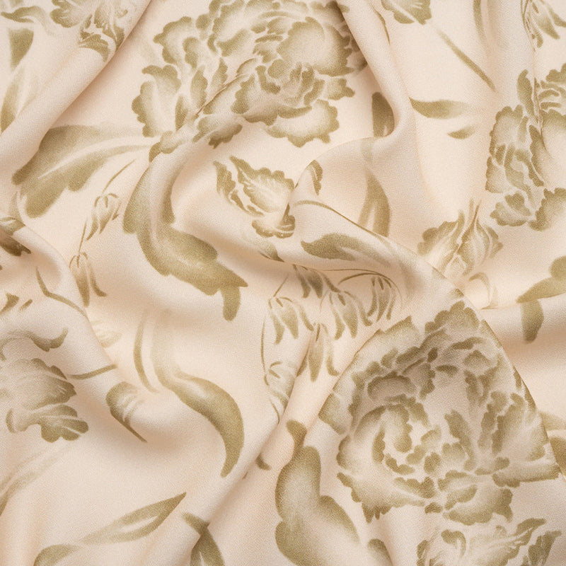 Mood Exclusive Beige Lyme Park Viscose Crepe