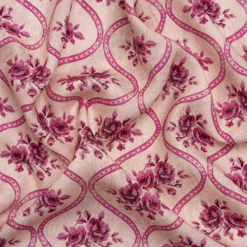 Mood Exclusive Pink Remembering Rosie Viscose Crepe