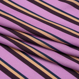 Mood Exclusive Purple Seeing Stripes Viscose Crepe
