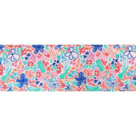 Stretch Cotton Canvas Print - Blue, Green and Pink Floral - Mood Exclusive Downright Dandy
