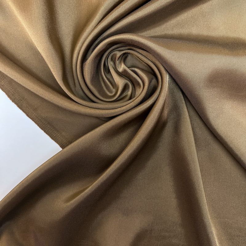 Stretch Viscose Fabric Brown Green