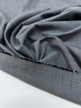 Stretch Checked Suiting Fabric