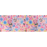 Stretch Cotton Canvas Print - Pink and Rainbow Crayon Flowers - Mood Exclusive Inner Child