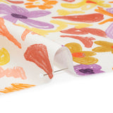Stretch Cotton Canvas Print - Purple, Orange and Yellow Floral - Mood Exclusive Downright Dandy