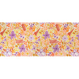 Stretch Cotton Canvas Print - Purple, Orange and Yellow Floral - Mood Exclusive Downright Dandy