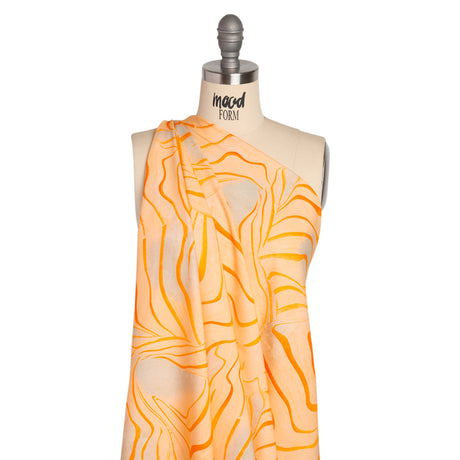 Mood Exclusive Creamsicle Water Works Stretch Sustainable Rayon Batiste