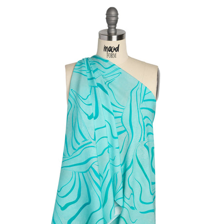 Mood Exclusive Aqua Water Works Stretch Sustainable Rayon Batiste