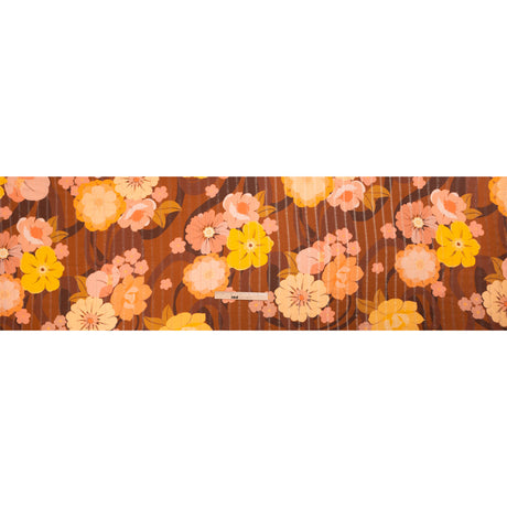 Mood Exclusive Brown Park Bench Metallic Pinstriped Viscose Dobby