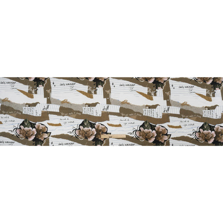 Sustainable Viscose Crepe Print - Beige Note Patchwork - Mood Exclusive Scraps of Self