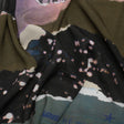 Sustainable Viscose Crepe Print - Dark Gray and Lavender Torn Photos Collage - Mood Exclusive What About Always