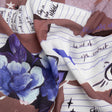Sustainable Viscose Crepe Print - Mauve and Blue Note Patchwork - Mood Exclusive Scraps of Self