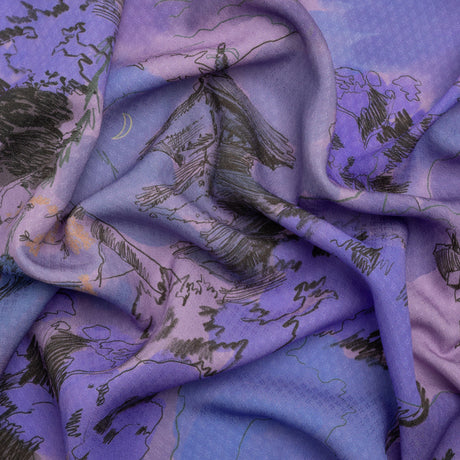 Mood Exclusive Mountain High Sustainable Viscose Diamond Jacquard