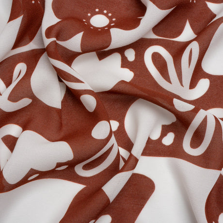 Mood Exclusive Rust Dreams and Doodles Viscose Georgette
