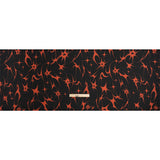 Sustainable and Recycled Viscose Satin Print - Black and Red Abstracting Stars - Mood Exclusive Speed of Light