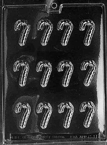Small Candy Canes Chocolate Mold - LPC011
