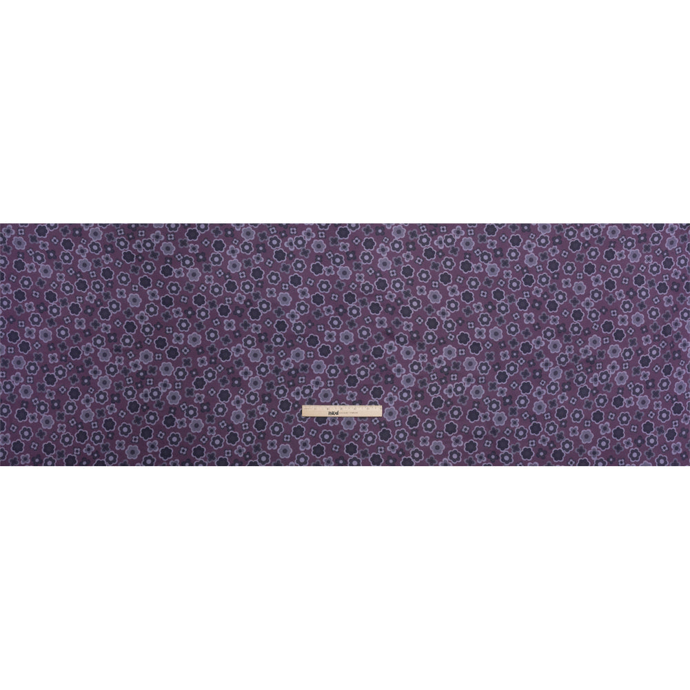 Mood Exclusive Purple Daisy Train Rayon Challis
