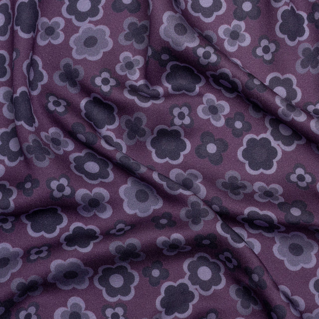 Mood Exclusive Purple Daisy Train Rayon Challis