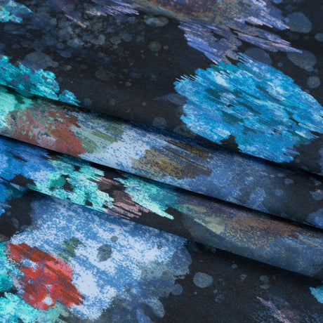 Mood Exclusive Blurred Blues Cotton Voile