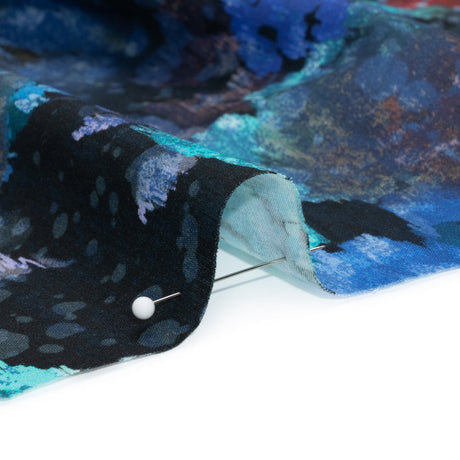 Mood Exclusive Blurred Blues Cotton Voile