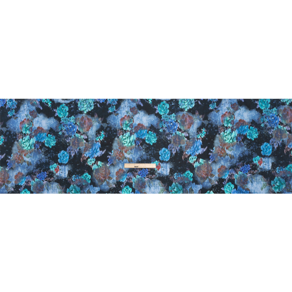 Mood Exclusive Blurred Blues Cotton Voile