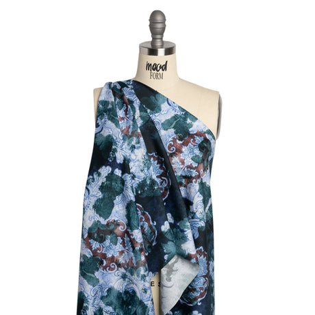 Mood Exclusive Blue Vieux Carre Cotton Voile