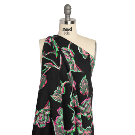 Mood Exclusive Infrared Roses Viscose Crepe