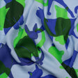 Mood Exclusive Blue Lazy Caturday Viscose Crepe