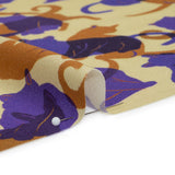 Mood Exclusive Purple Lazy Caturday Viscose Crepe
