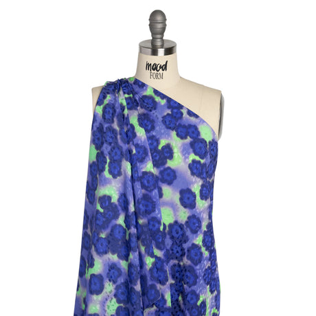 Mood Exclusive Blue Garden on the Banks Sustainable Viscose Jacquard