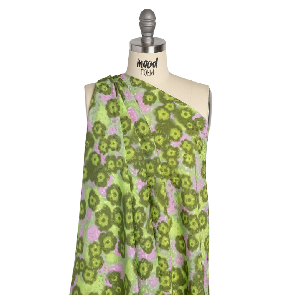 Mood Exclusive Green Garden on the Banks Sustainable Viscose Jacquard