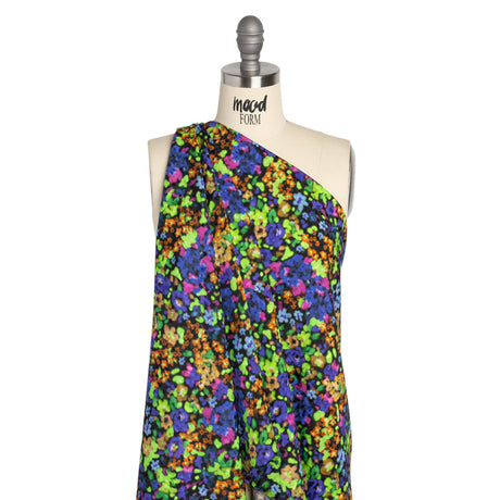 Mood Exclusive Lime Electric Dreamscape Sustainable Viscose Jacquard