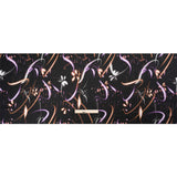 Sustainable and Recycled Viscose Satin Print - Orange and Purple Light Streaks - Mood Exclusive Shutter Speed Racer