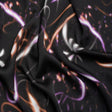 Sustainable and Recycled Viscose Satin Print - Orange and Purple Light Streaks - Mood Exclusive Shutter Speed Racer