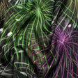 Sustainable and Recycled Viscose Satin Print - Green, Purple and Yellow Fireworks - Mood Exclusive Twilight's Last Gleaming
