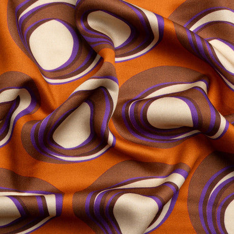 Mood Exclusive Brown Stop the Beat Rayon Challis