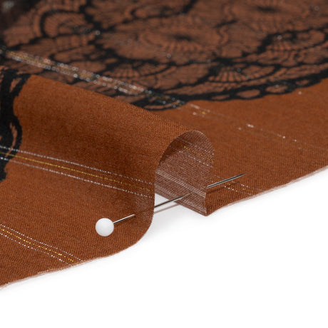 Mood Exclusive Dearly Daffodil Metallic Pinstriped Viscose Dobby Panel