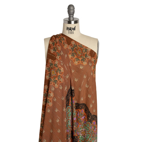 Mood Exclusive Dearly Daffodil Metallic Pinstriped Viscose Dobby Panel