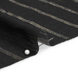 Mood Exclusive Black Garden Gathering Metallic Pinstriped Viscose Dobby