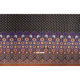 Mood Exclusive Black Petal Plaza Metallic Pinstriped Viscose Dobby