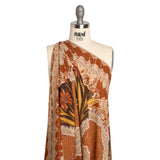 Mood Exclusive Russet My Happy Lace Metallic Pinstriped Viscose Dobby