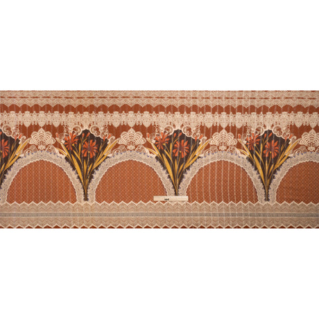 Mood Exclusive Russet My Happy Lace Metallic Pinstriped Viscose Dobby