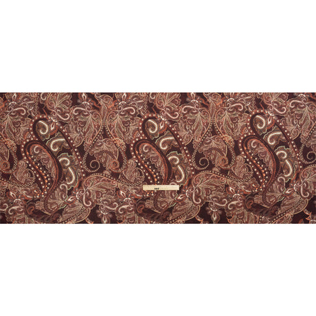Mood Exclusive Maroon Octopus's Garden Stretch Cotton Sateen
