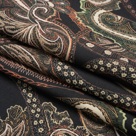 Mood Exclusive Black Octopus's Garden Stretch Cotton Sateen