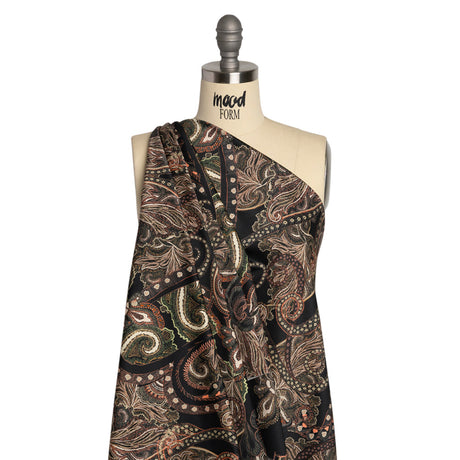 Mood Exclusive Black Octopus's Garden Stretch Cotton Sateen